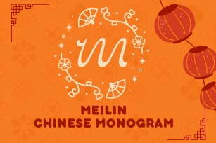 Meilin Chinese Monogram Font Download