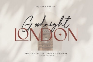 Goodnight London - Font Duo Font Download