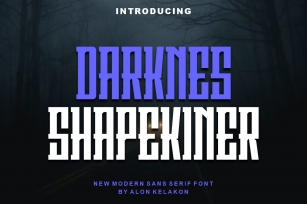 Darknes Shapekiner Font Download
