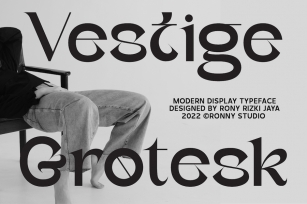 Vestige Grotesk - Modern Typeface Font Download