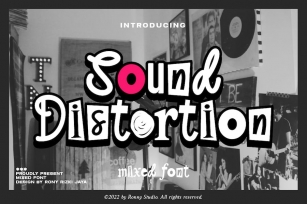 Sound Distortion - Mixed Font Font Download