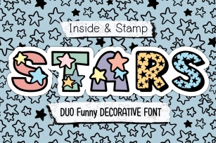 Stars Inside & Stamp Duo Decorative s Font Download