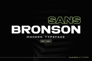 Bronson Sans - Modern Typeface Font Download