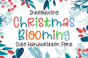 Christmas Blooming Font Download