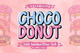 Choco Donut - Handwritten Font Font Download