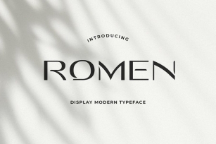 Romen Display Modern Typeface Font Download