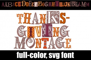 Thanksgiving Montage Font Download
