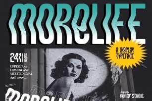 Morelife - A Display Typeface Font Download