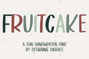 Fruitcake A Fun Handwritten Font Download