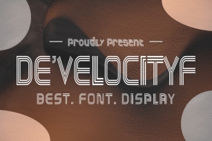 Develocityf Font Download