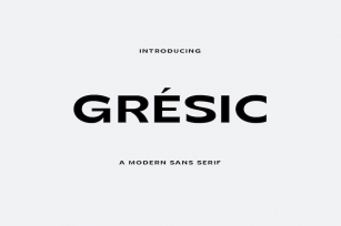 Gresic Modern Sans Serif Font Font Download