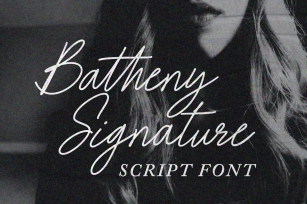 Batheny Signature Font Download