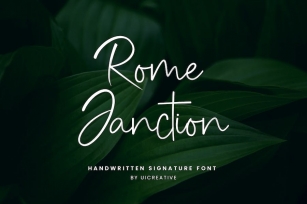Rome Janction Handwritten Signature Font Font Download