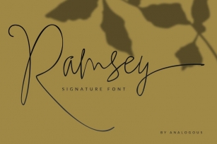 Ramsey Signature Font Download