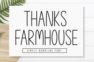 Thanks Farmhouse Font Download