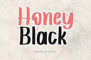 Honey Black Font Download
