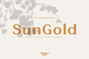 SunGold - Font Family Font Download