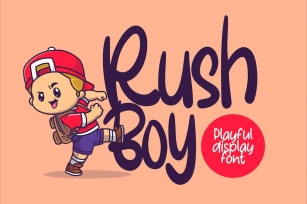 Rush Boy - Playful Display Font Font Download