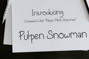 Pulpen Snowma Font Download