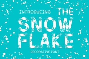 The Snowflake is a cute Christmas decorative Font Download