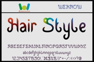 Hair Style Font Download