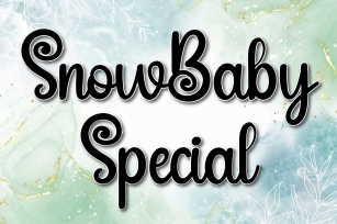 Snow Baby Special Font Download