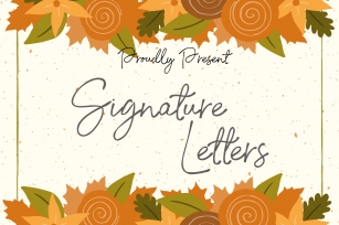 Signature Letters Font Download