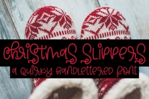 Christmas Slippers Font Download