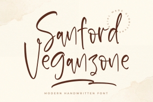 Sanford Veganzone Font Download