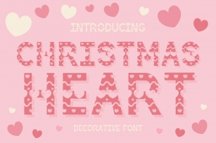 Christmas Heart is a cute Christmas decorative . Font Download