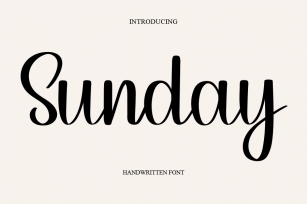 Sunday Font Download