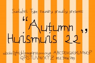 Autumn Huismuis 22 Font Download