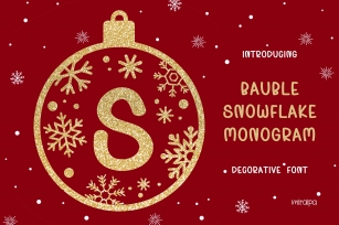 Bauble Snowflake Font Download