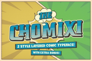 Chomoxi Comic Typeface Font Download