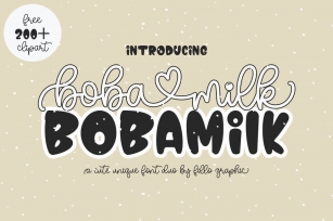 Boba Milk Font Download