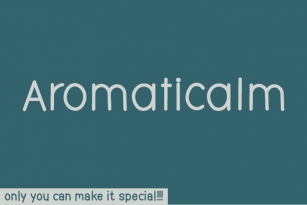 Aromaticalm Font Download