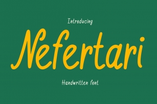 Nefertari is a cute handwritten Font Download