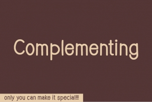 Complementing Font Download