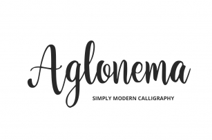 Aglonema Font Download