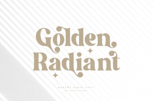 Golden Radiant Font Download