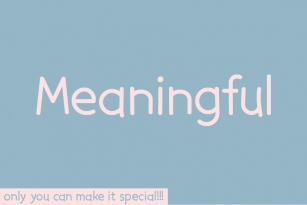 Meaningful Font Download