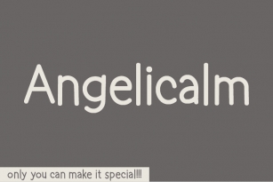 Angelicalm Font Download