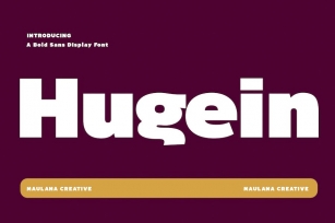 Hugein Bold Sans Display Font Font Download