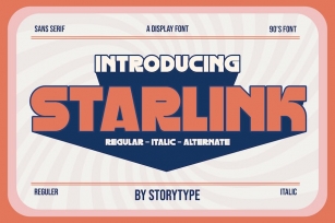 Starlink Sans Serif Display Font Font Download