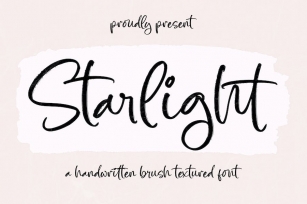 Starlight Brush Textured Font Font Download