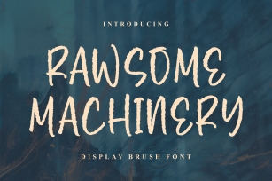 Rawsome Machinery Font Download