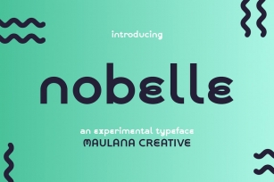 Nobelle Experimental Decorative Display Font Font Download