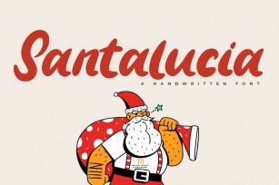 Santalucia | A Handwritten Font Font Download