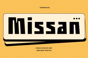 Missan Bold Sans Serif Display Font Font Download