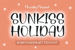Sunkiss Holiday Quirky Handwritten Font Font Download